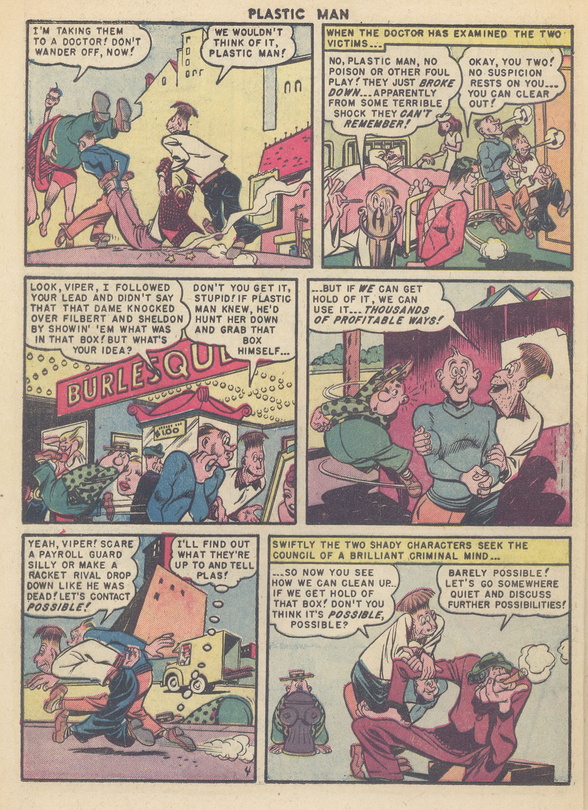 Read online Plastic Man (1943) comic -  Issue #24 - 6