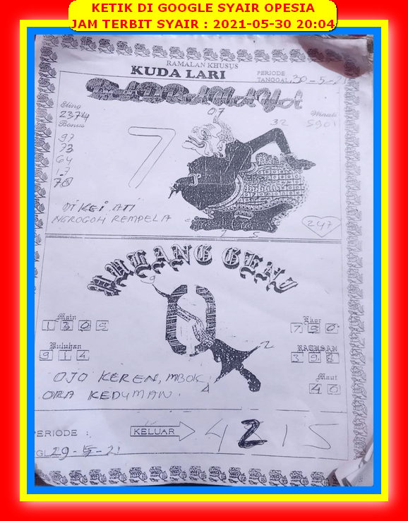 21 Syair opesia ws togog