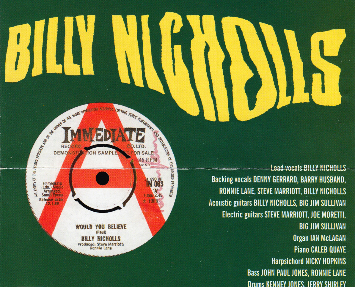 Disco Perdido Billy Nicholls