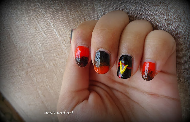 10. "The Vampire Diaries" Themed Nail Art - wide 1