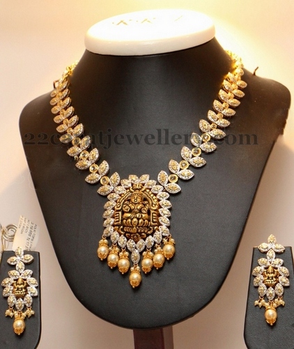 Nakkasi Work Diamond Trendy Set - Jewellery Designs