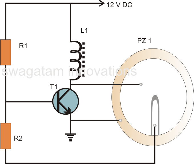 Hobby Electronic Circuits: Simple Piezo Buzzer Circuit