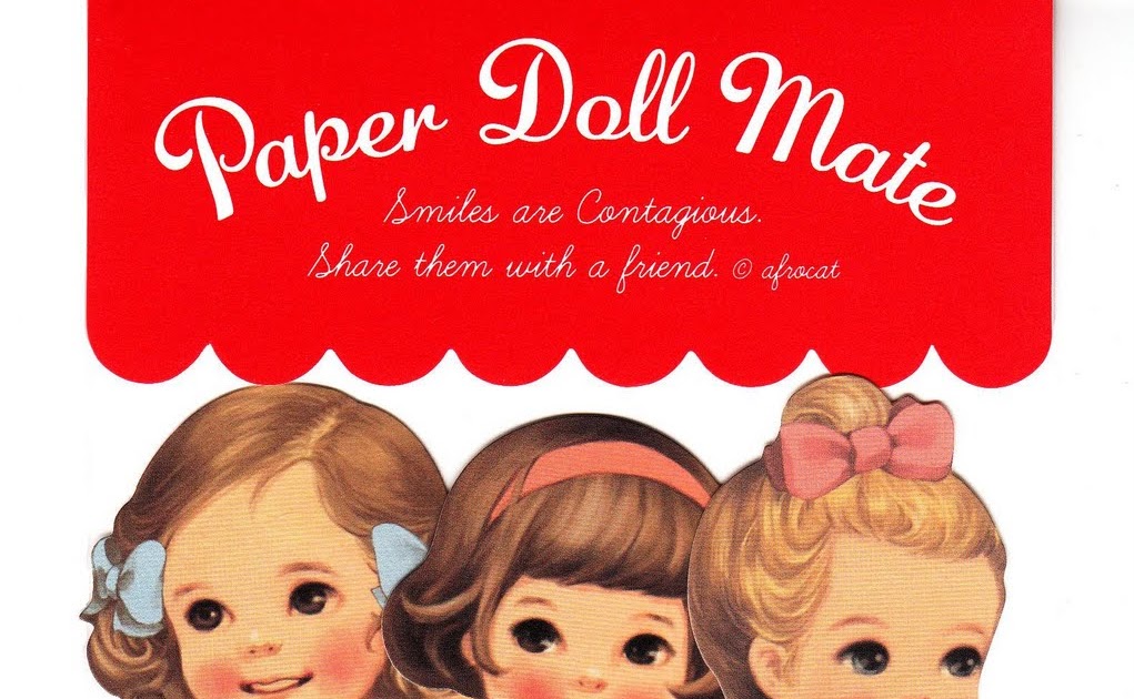 Bonecas de Papel Paper Doll Mate