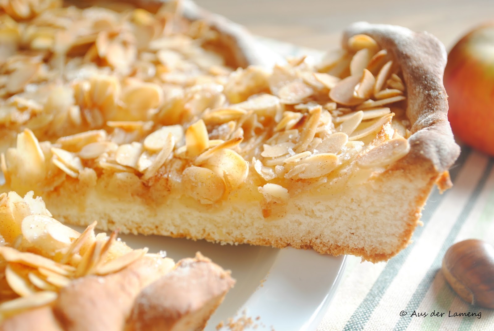 Apfeltarte mit Mandel-Zimt-Kruste – Aus der Lameng