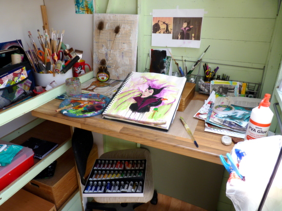 Whoopidooings: Carmen Wing - My shed, my workspace, my haven.