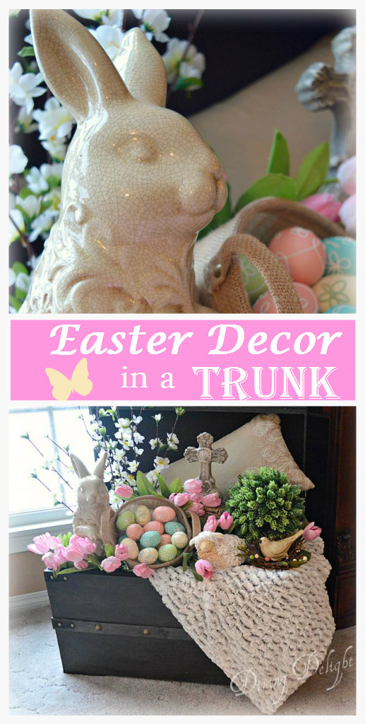 Dining Delight Easter Decor in a Trunk
