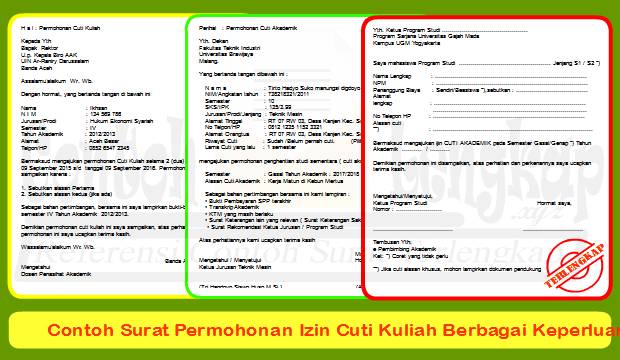 Contoh Surat Permohonan Izin Cuti Kerja Bagi Karyawan