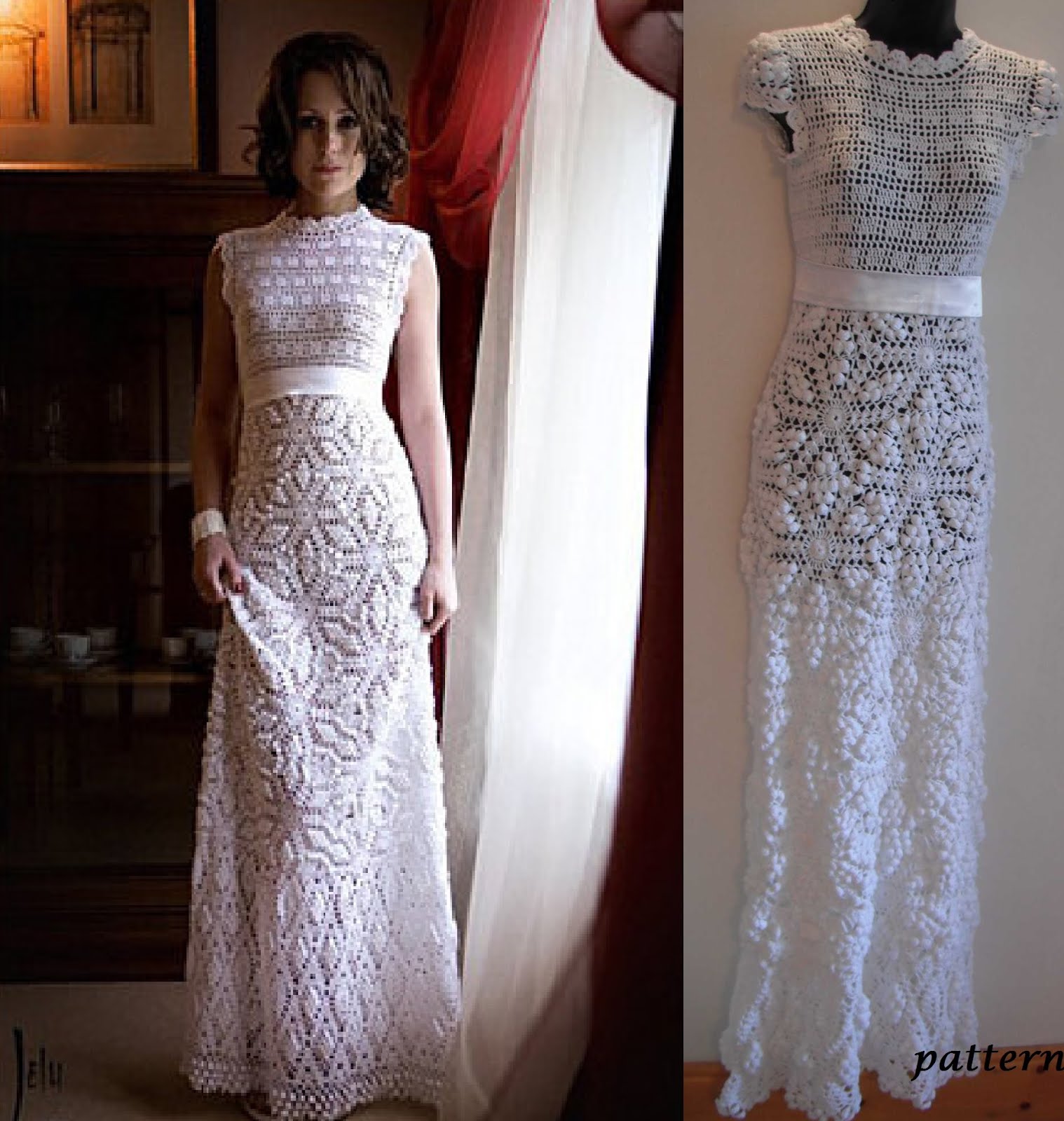 crochet wedding dress pattern
