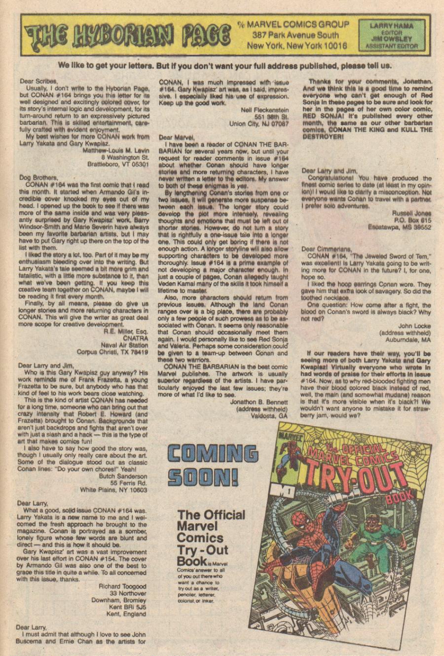 Conan the Barbarian (1970) Issue #168 #180 - English 24