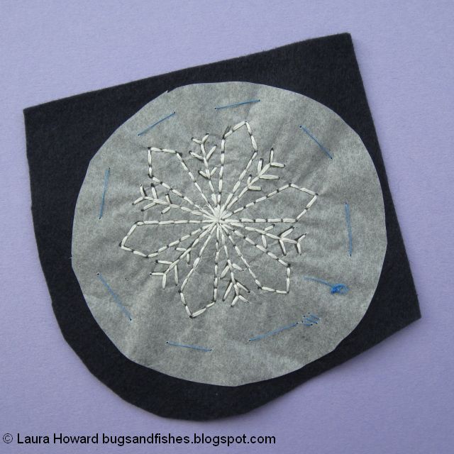embroider the snowflake