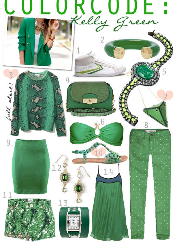 SHE IS IN FASHION [Color Code Kelly Green]