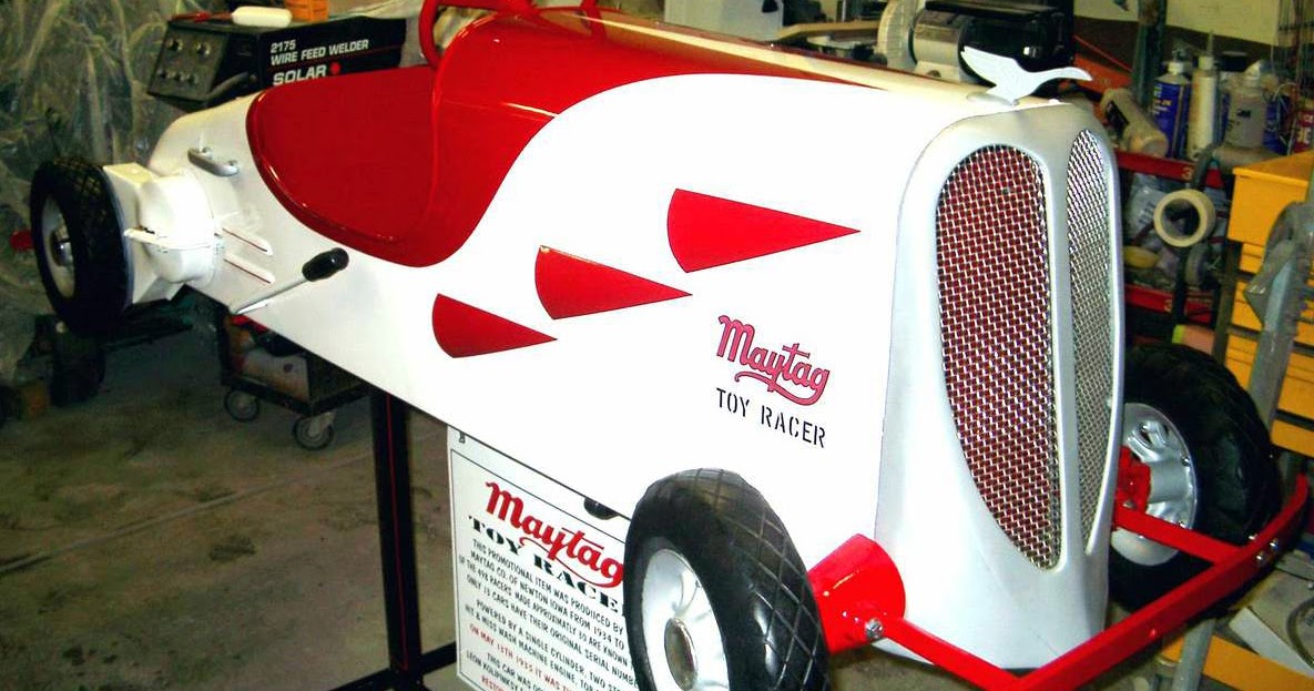 Just A Car Guy Maytag toy racer from 1935. Powered by the washing