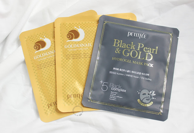 Review : PETITFEE GOLD & SNAIL HYDROGEL EYE PATCH + SHEET MASKS by Jessica Alicia