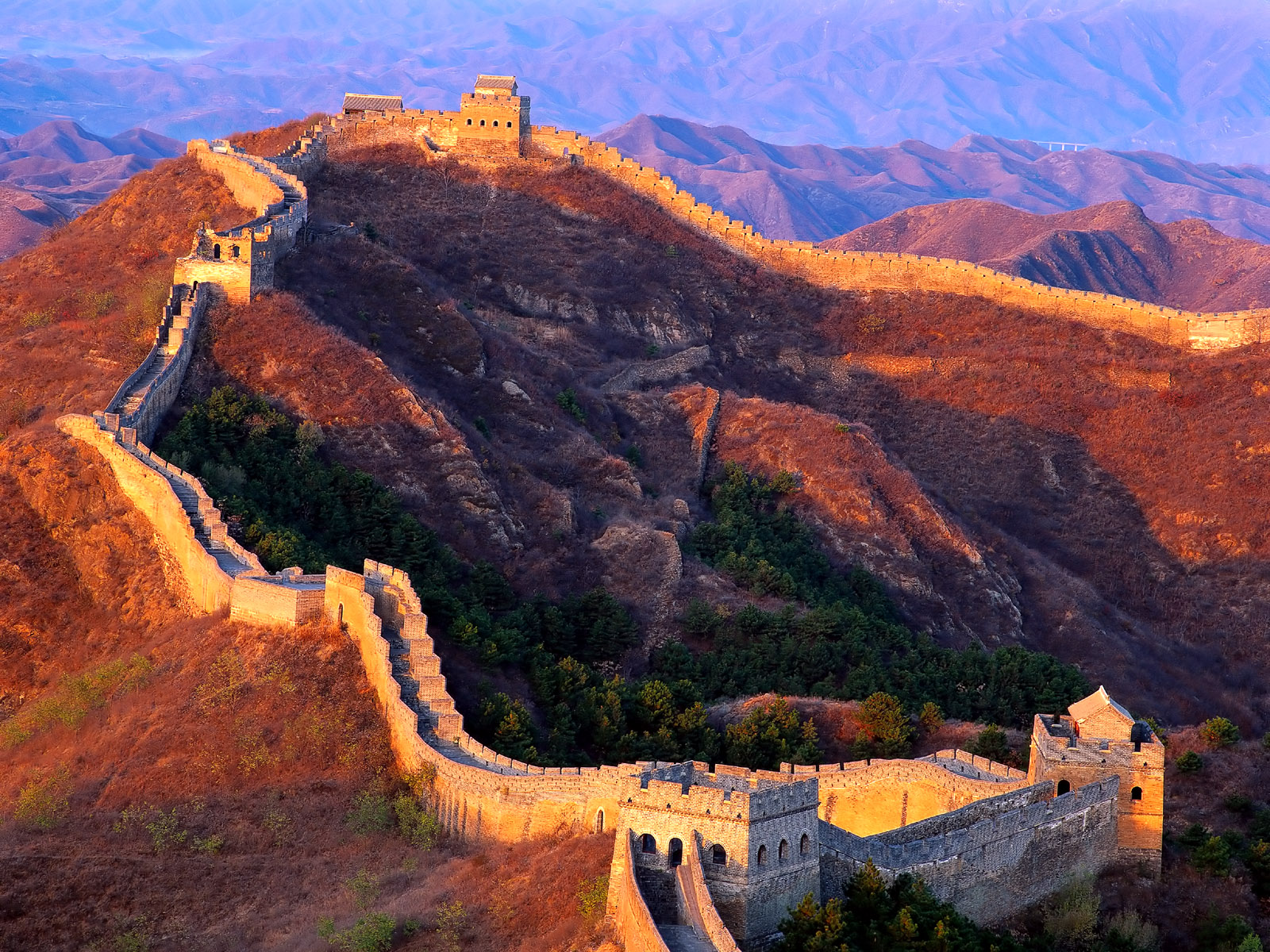 Black Wallpaper Great Wall Of China