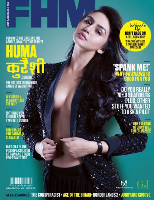 Huma Qureshi Hot photo shoot on the cover of FHM India