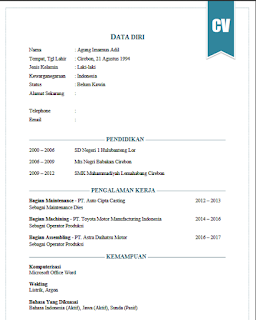 Cara Membuat Curriculum Vitae Format Pdf Menggunakan Ms Word