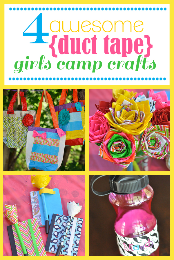 Little Birdie Secrets: duct tape girls camp crafts {ideas}