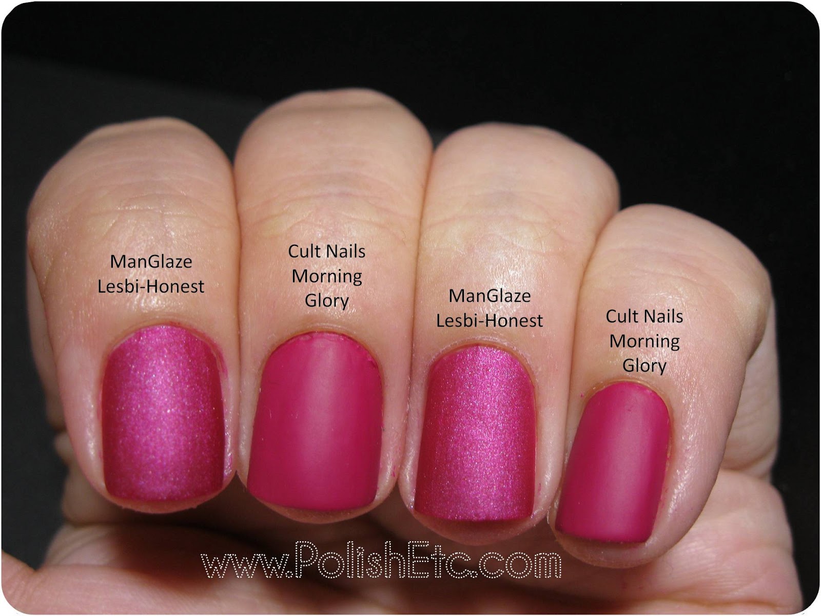Cult Nails Morning Glory and a Comparison Polish Etc.