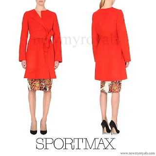 Countess Sophie of Wessex wore SPORTMAX Maesa Wool and Angora Blend Coat