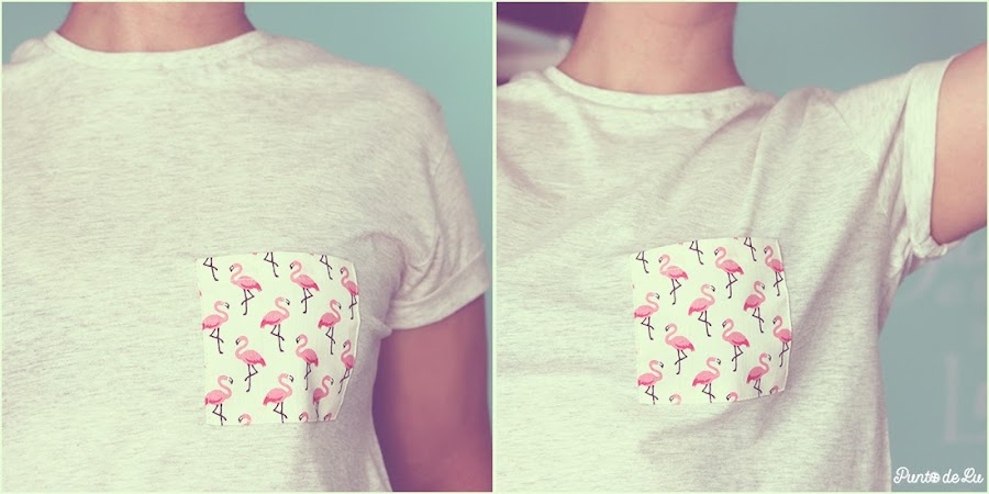 Customiza una camiseta con un bolsillo - Punto de Lu