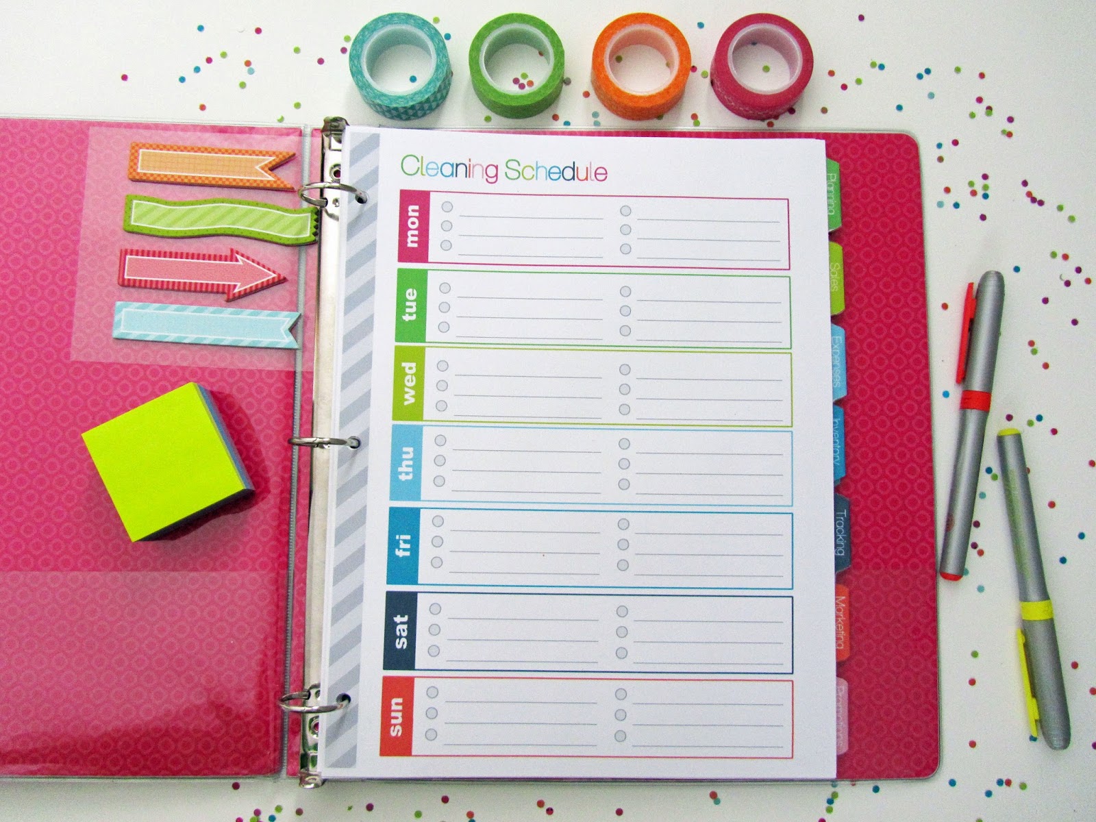 Clean Life and Home: Free Printable: Weekly Cleaning Schedule and Daily ...