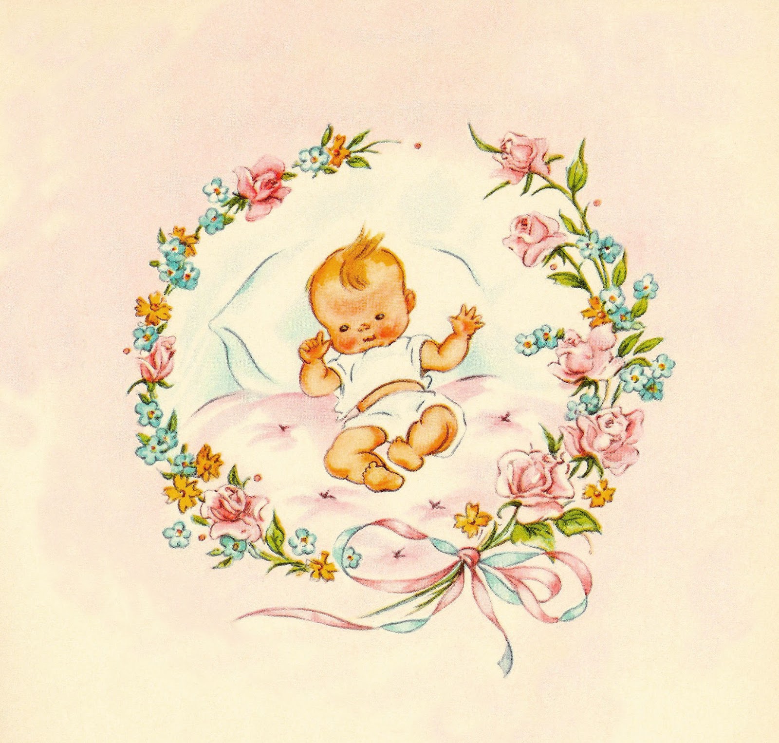 vintage baby clip art free - photo #6