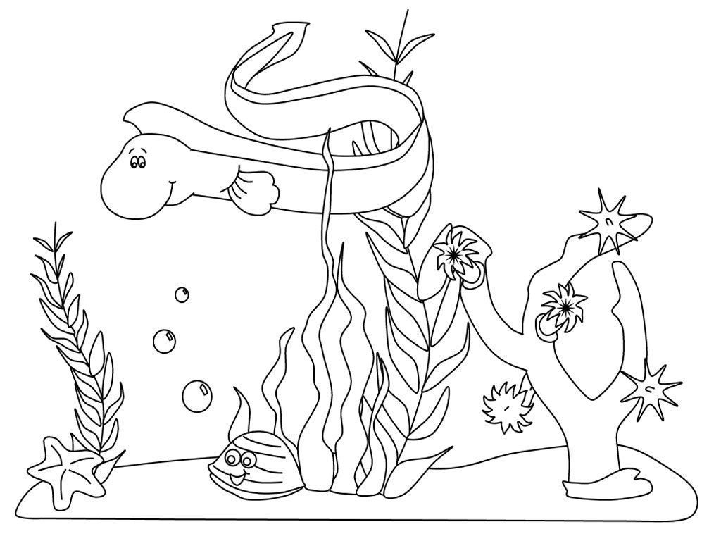 under the ocean printable coloring pages - photo #28