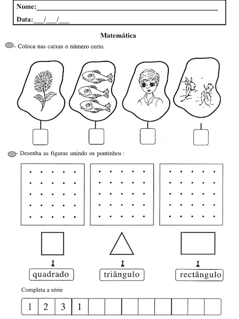 atividades sequencias numericas