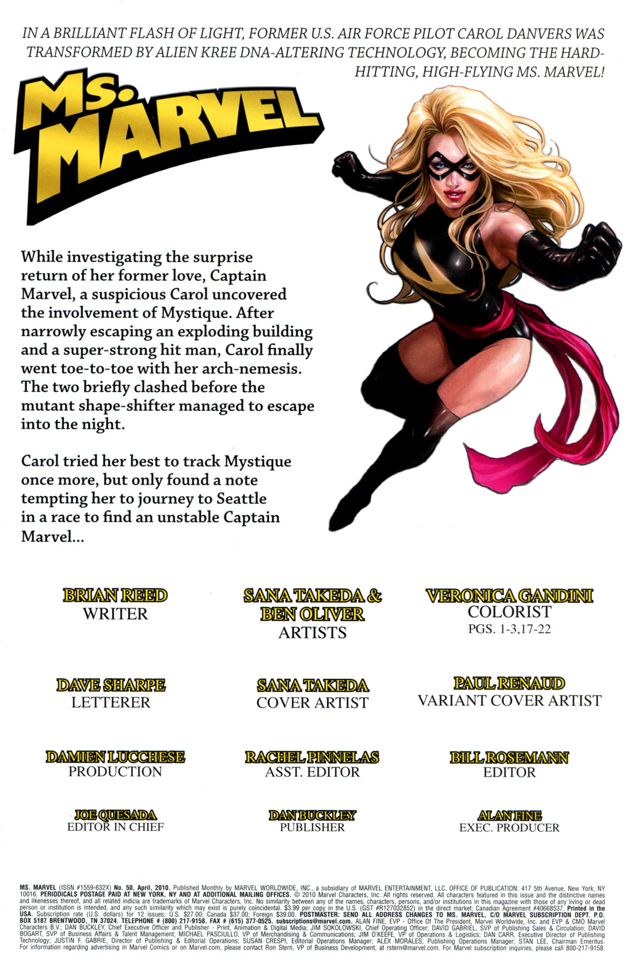 Read online Ms. Marvel (2006) comic -  Issue #50 - 2