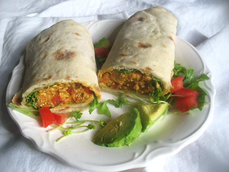 Chickpea Quinoa Vegetable Wraps Lisa's Kitchen Vegetarian Recipes