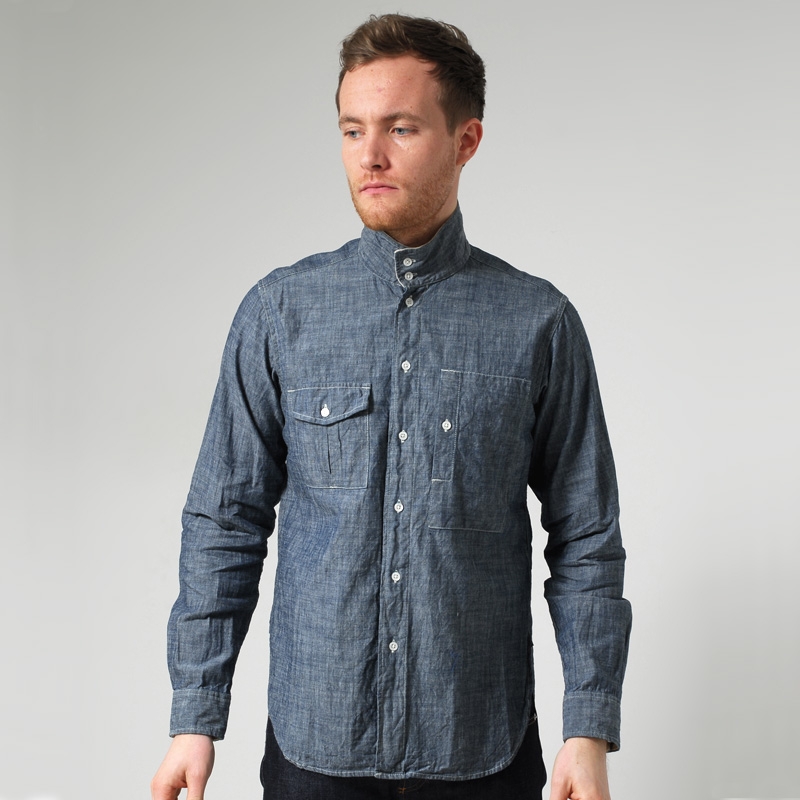 WEAR DIFFERENT: Woolrich Woolen Mills Stand Up Collar Shirt
