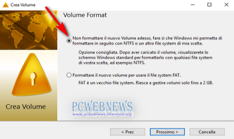 Creare dischi virtuali criptati Creare dischi virtuali criptati