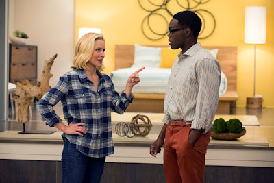 Kristen Bell and William Jackson Harper in The Good Place