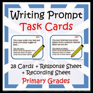 http://www.teacherspayteachers.com/Product/Writing-Prompt-Task-Cards-Primary-Grades-662142