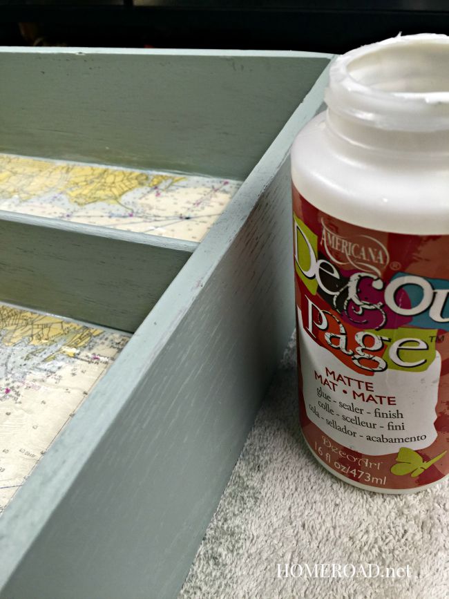 How to Make a Map Shelf From a Repurposed Drawer