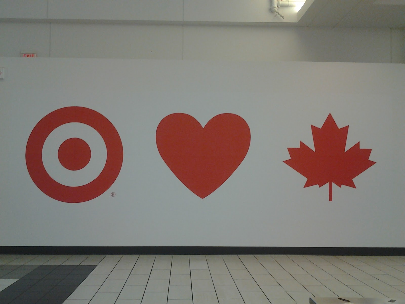 Canadian Hummingbirds Target Canada's Signs "Target Loves Canada"
