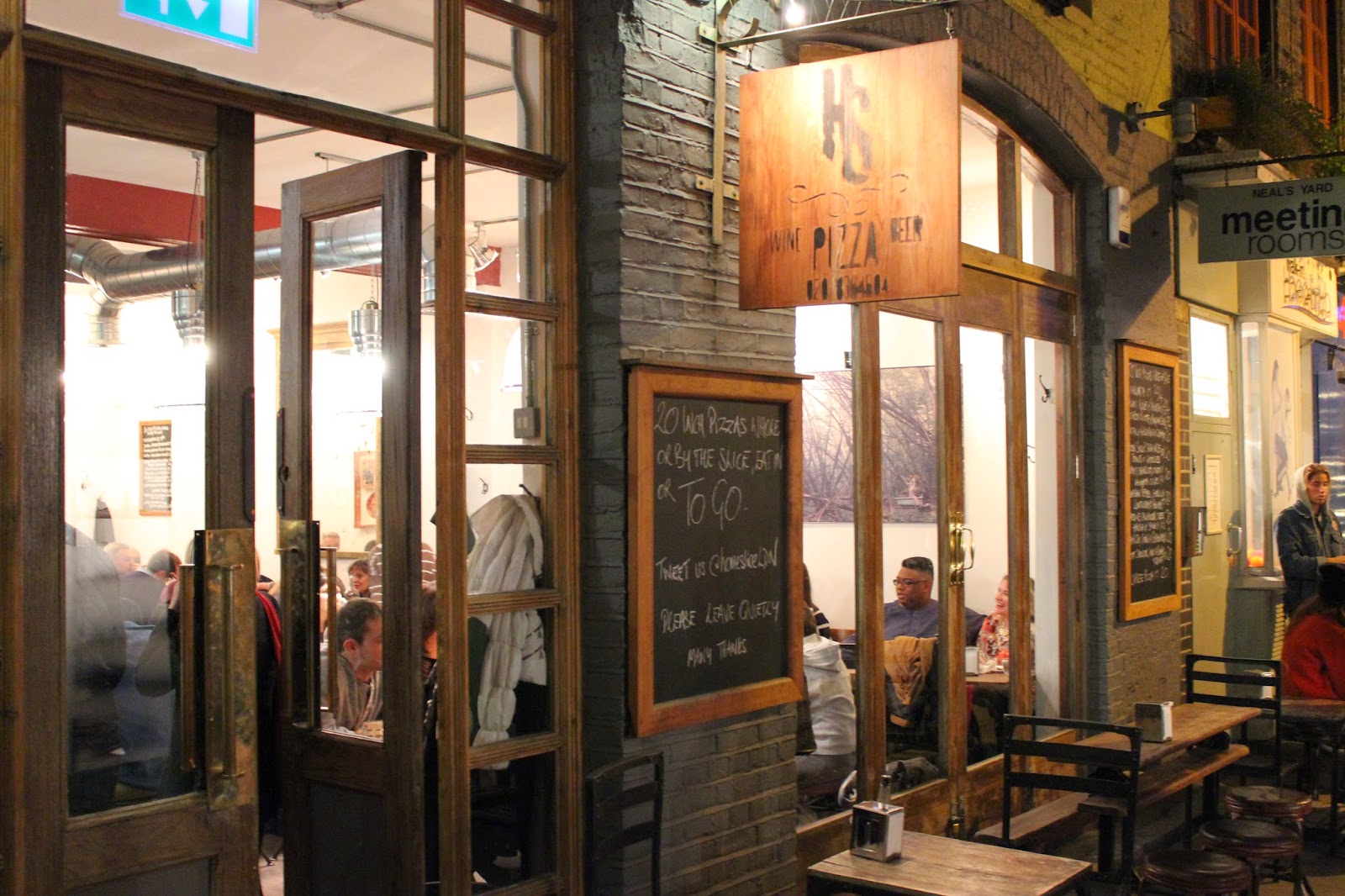 Meg Says Homeslice Neal's Yard, London