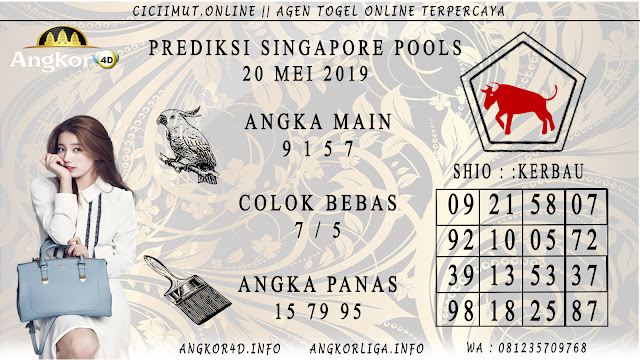PREDIKSI SINGAPORE POOLS 20 MEI 2019 PREDIKSI SINGAPORE POOLS 20 MEI 2019
