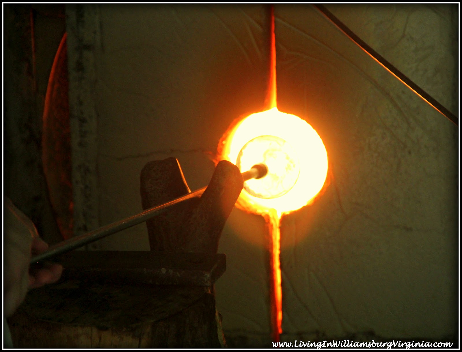 Living In Williamsburg, Virginia Glass Blowing At Jamestown Island