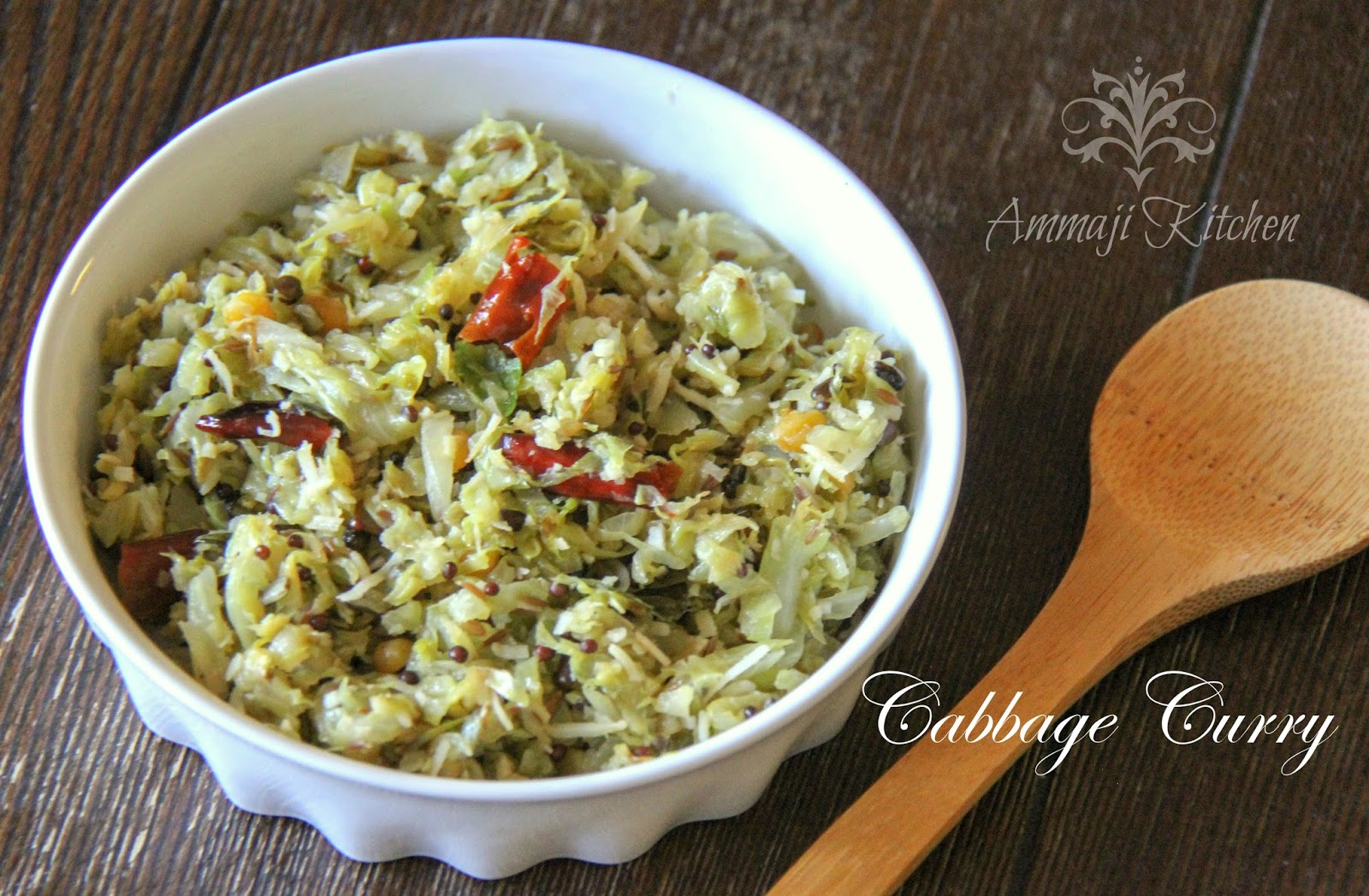 Cabbage Curry Indian Food Recipes Ammaji Kitchen