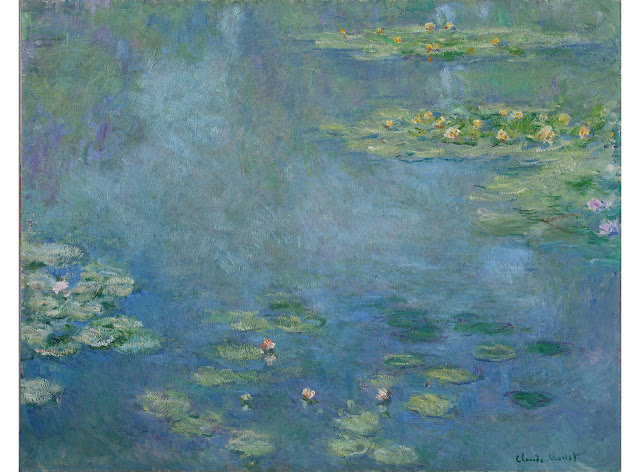 クロードモネリトグラフ厚みのある額に入っているのでたてかけられますです