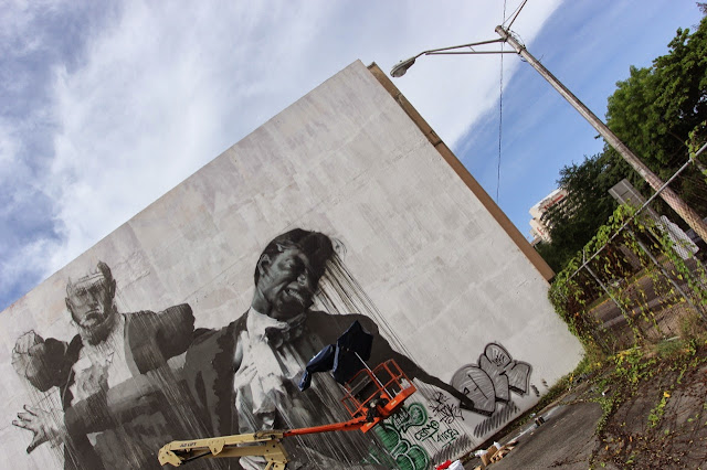 "San Juan Fight Club II" Second New Mural By Irish Artist Conor Harrington For Los Muros Hablan In Puerto Rico. 3