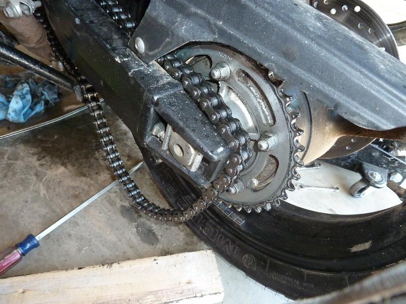 A Redleg's Rides Changing the drive sprockets on Yoshie