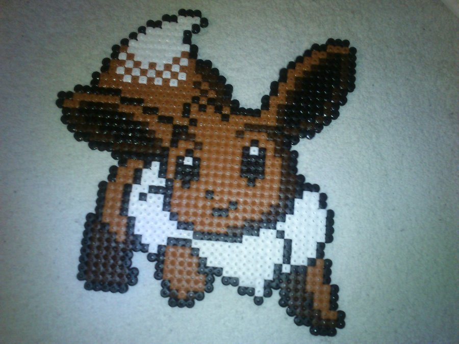 Heart Hama Beads Eevee