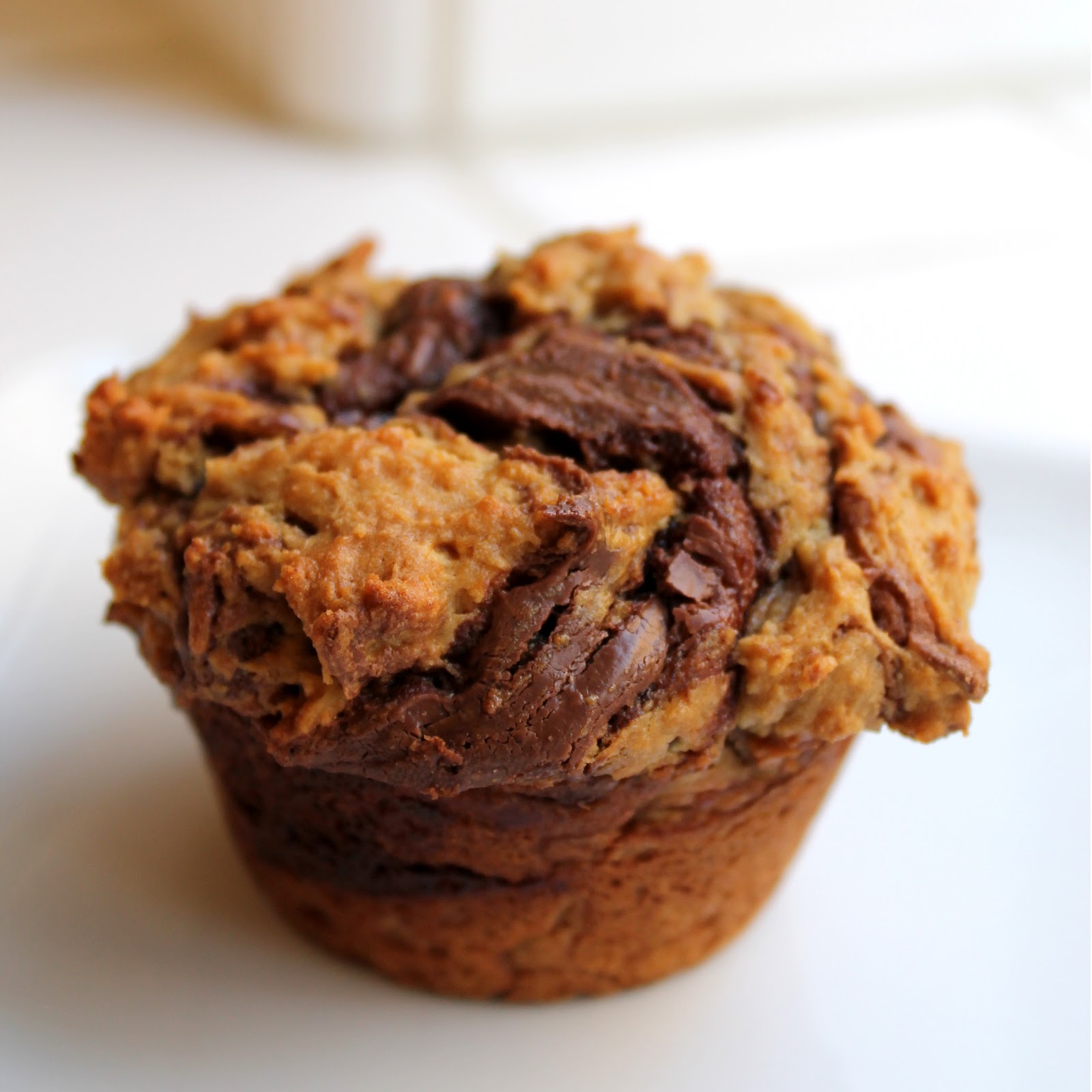 The Stay At Home Chef: Peanut Butter Nutella Muffins