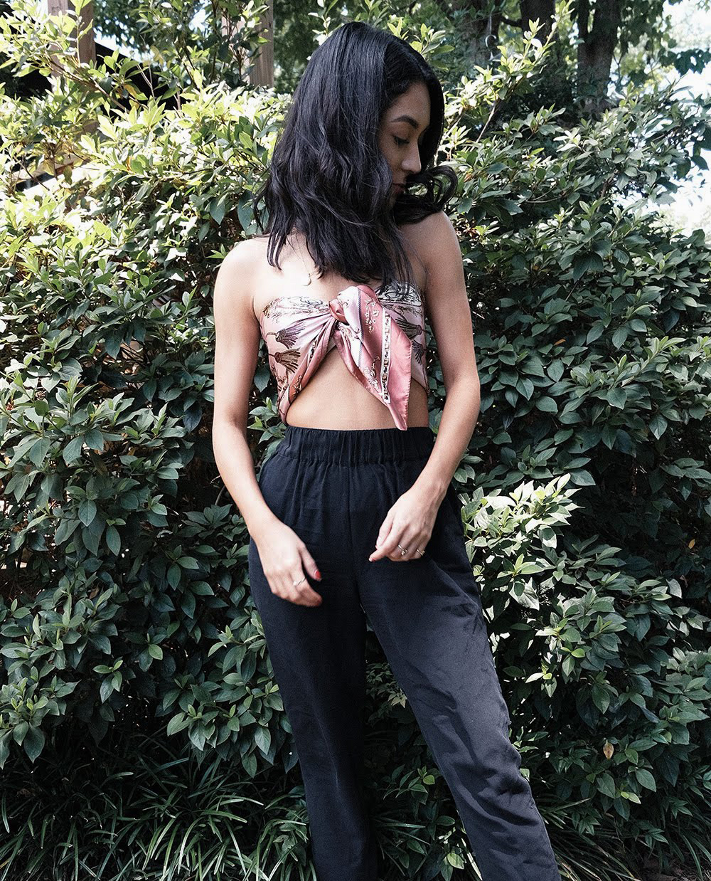 How to Style a Scarf as a Top Simply Nancy