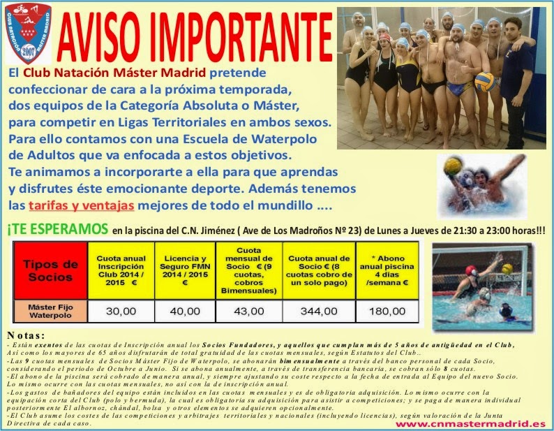 Waterpolo Master Madrid