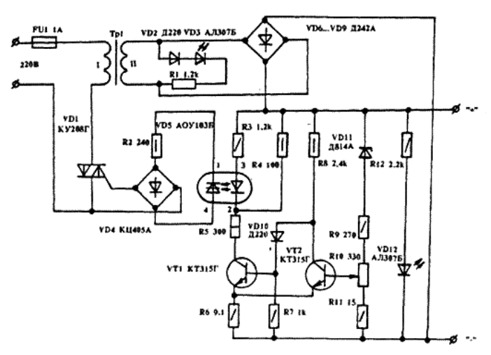 Схема зарядного устройства полюс 2024т Схема зарядного устройства полюс 2024т