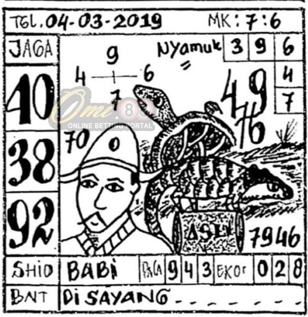 Gambar Syair Sgp Senin 4 Maret 2019 Kode Syair Sgp Hk Sd Motesia