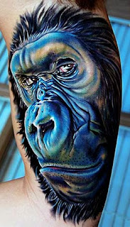 Tatuagens de animais macaco gorila